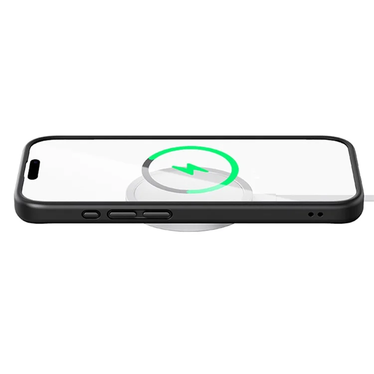 ROCK For iPhone 15 Pro Magnetic Clear Phone Case Compatible with MagSafe - Titanium Grey