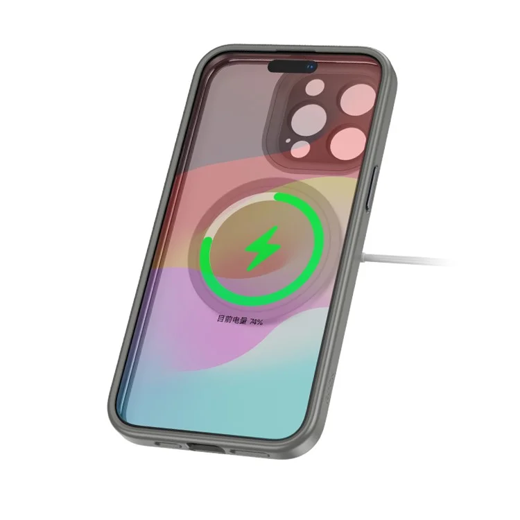 ROCK For iPhone 15 Pro Max Skin-Feel Phone Case with Lens Protection - Titanium Black