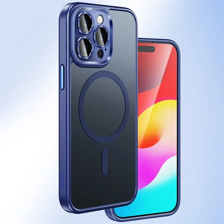 ROCK For iPhone 15 Pro Magnetic Phone Case Skin Touch Phone Cover - Titanium Black
