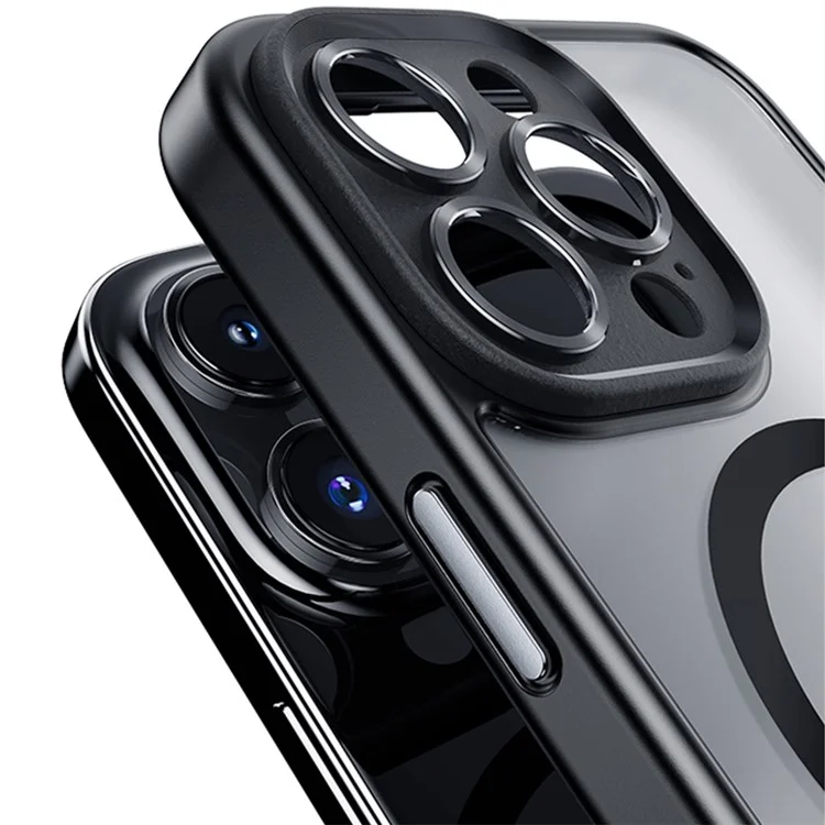 ROCK For iPhone 15 Pro Magnetic Phone Case Skin Touch Phone Cover - Titanium Black