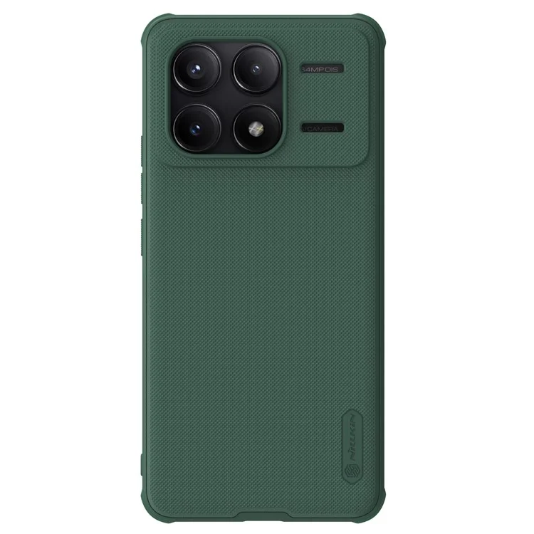 NILLKIN Frosted Shield Pro für Xiaomi Poco F6 Pro 5G / Redmi K70 5G / K70 Pro 5G Handyhülle Sturzsichere magnetische Abdeckung - Grün