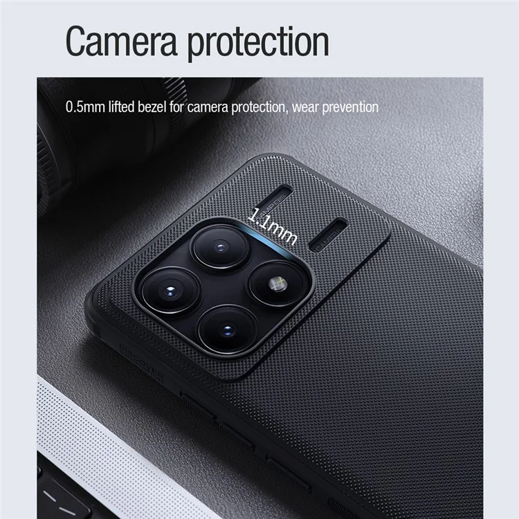 NILLKIN Frosted Shield Pro für Xiaomi Poco F6 Pro 5G / Redmi K70 5G / K70 Pro 5G Handyhülle Sturzsichere magnetische Abdeckung - Grün