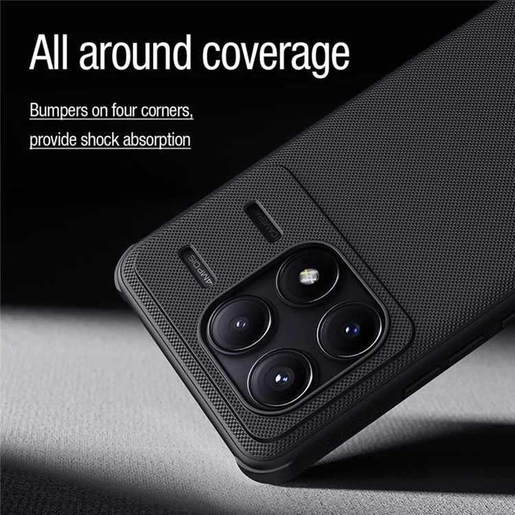 NILLKIN Frosted Shield Pro für Xiaomi Poco F6 Pro 5G / Redmi K70 5G / K70 Pro 5G Handyhülle Sturzsichere magnetische Abdeckung - Grün