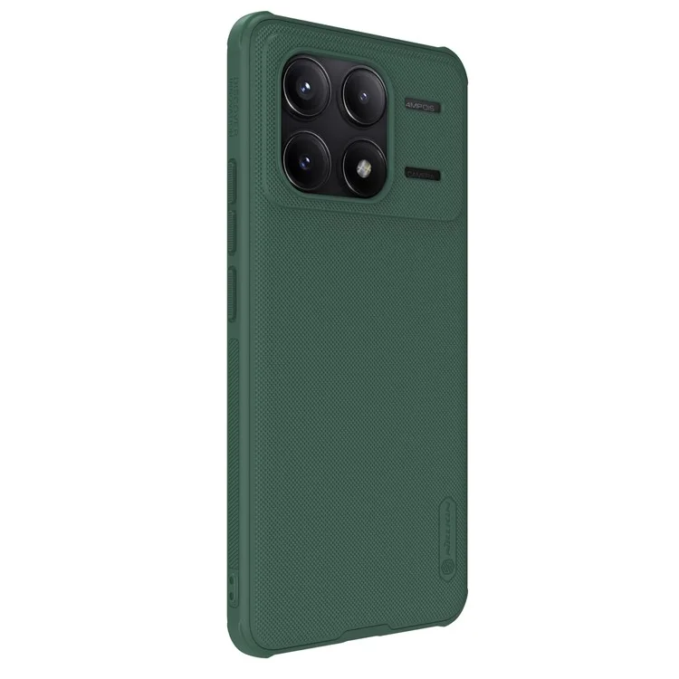 NILLKIN Frosted Shield Pro für Xiaomi Poco F6 Pro 5G / Redmi K70 5G / K70 Pro 5G Handyhülle Sturzsichere magnetische Abdeckung - Grün