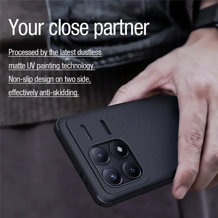 NILLKIN Frosted Shield Pro für Xiaomi Poco F6 Pro 5G / Redmi K70 5G / K70 Pro 5G Handyhülle Sturzsichere magnetische Abdeckung - Grün