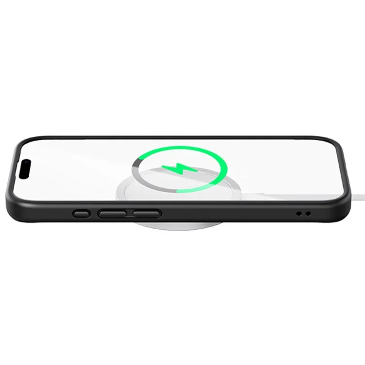 ROCK for iPhone 15 Pro Max Cell Phone Case Transparent Panel TPU+PC Anti-Drop Protective Shell - Black