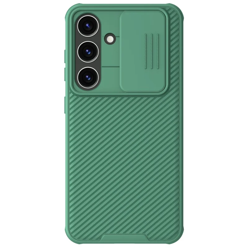 NILLKIN CamShield Pro Case for Samsung Galaxy S24 Shell Magnetic PC+TPU Phone Cover - Green