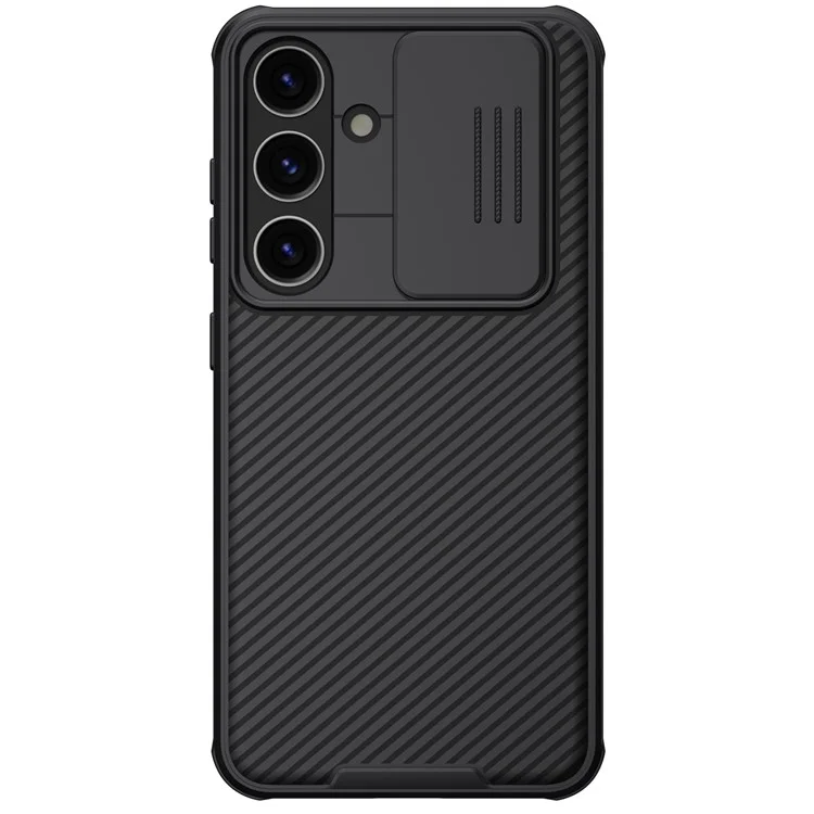 NILLKIN CamShield Pro Case for 	Samsung Galaxy S24+ Magnetic Phone Cover with Slide Camera Lid - Black