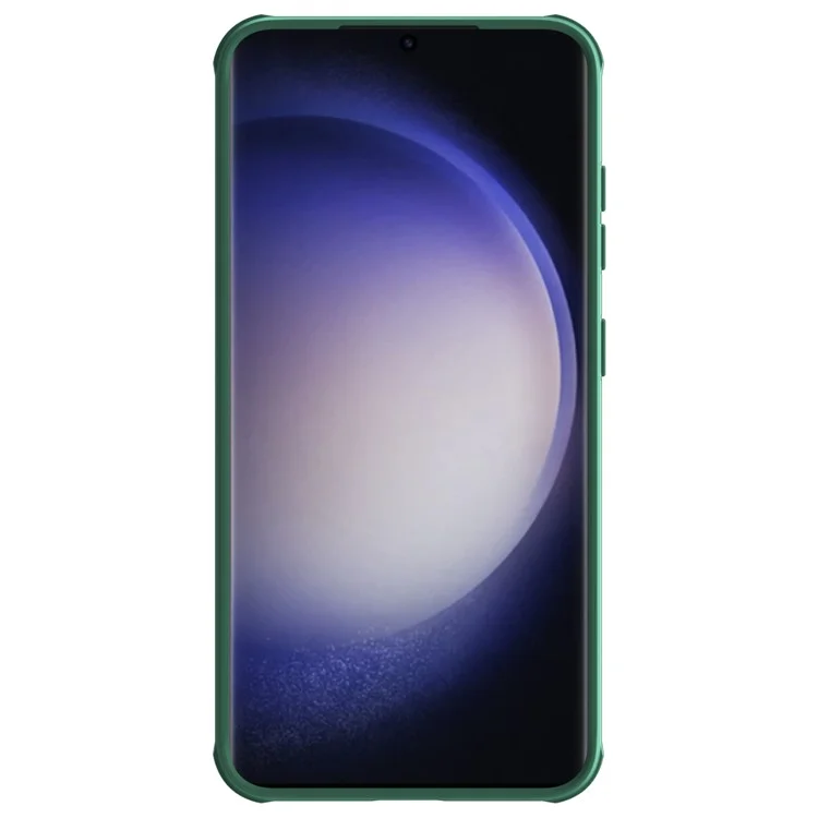 NILLKIN CamShield Pro Case pour Samsung Galaxy S24+ Étui de téléphone magnétique avec couvercle de caméra coulissant - Vert