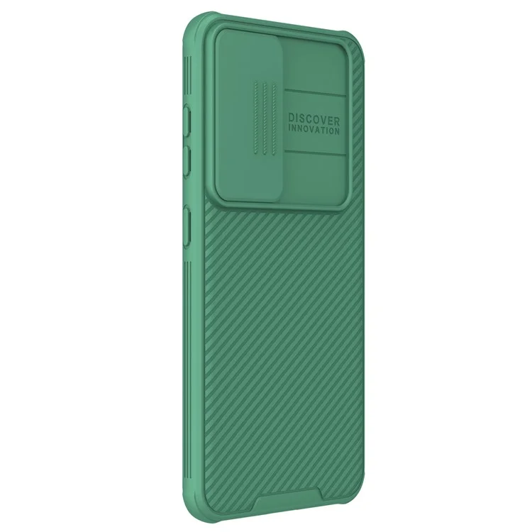 NILLKIN CamShield Pro Case pour Samsung Galaxy S24+ Étui de téléphone magnétique avec couvercle de caméra coulissant - Vert