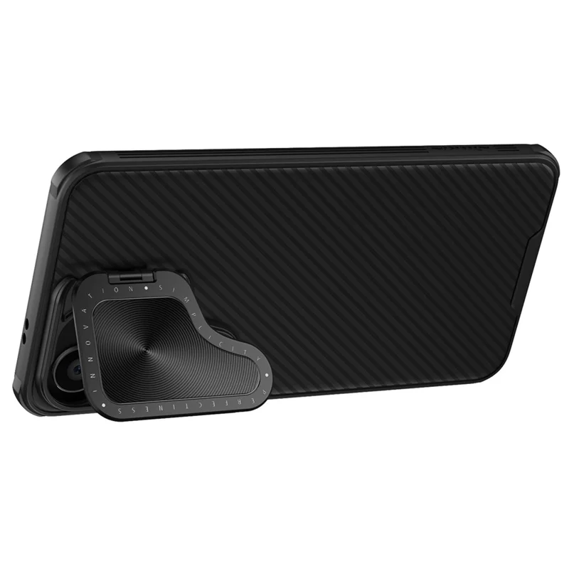 NILLKIN CamShield Prop Series for Samsung Galaxy S24+ Case Slim-Fit PC+TPU Kickstand Cover - Black