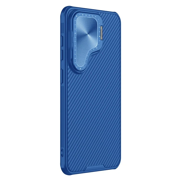 NILLKIN CamShield Prop Magnetische Serie für Samsung Galaxy S24 Handyhülle Linsenabdeckung Ständer Rückschale - Blau