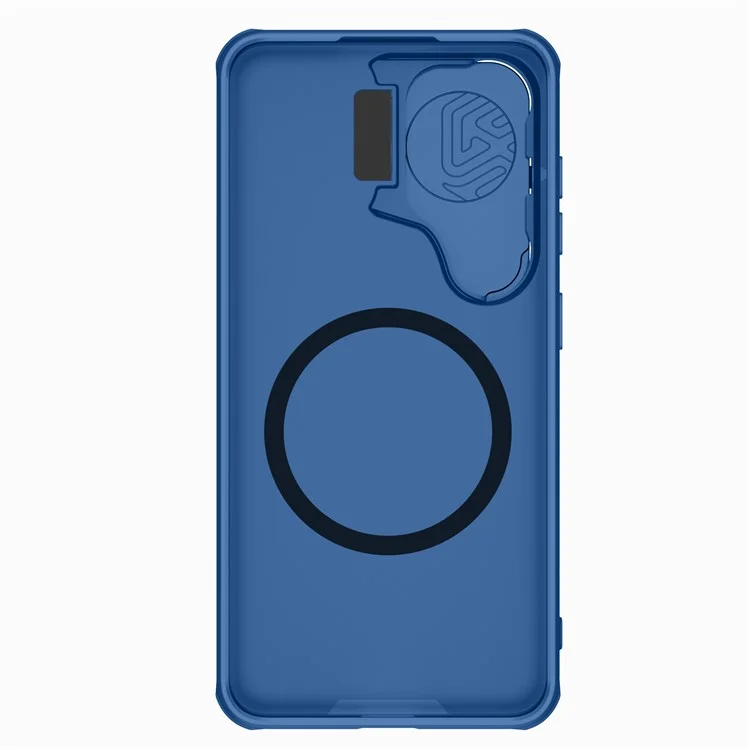 NILLKIN CamShield Prop Magnetische Serie für Samsung Galaxy S24 Handyhülle Linsenabdeckung Ständer Rückschale - Blau