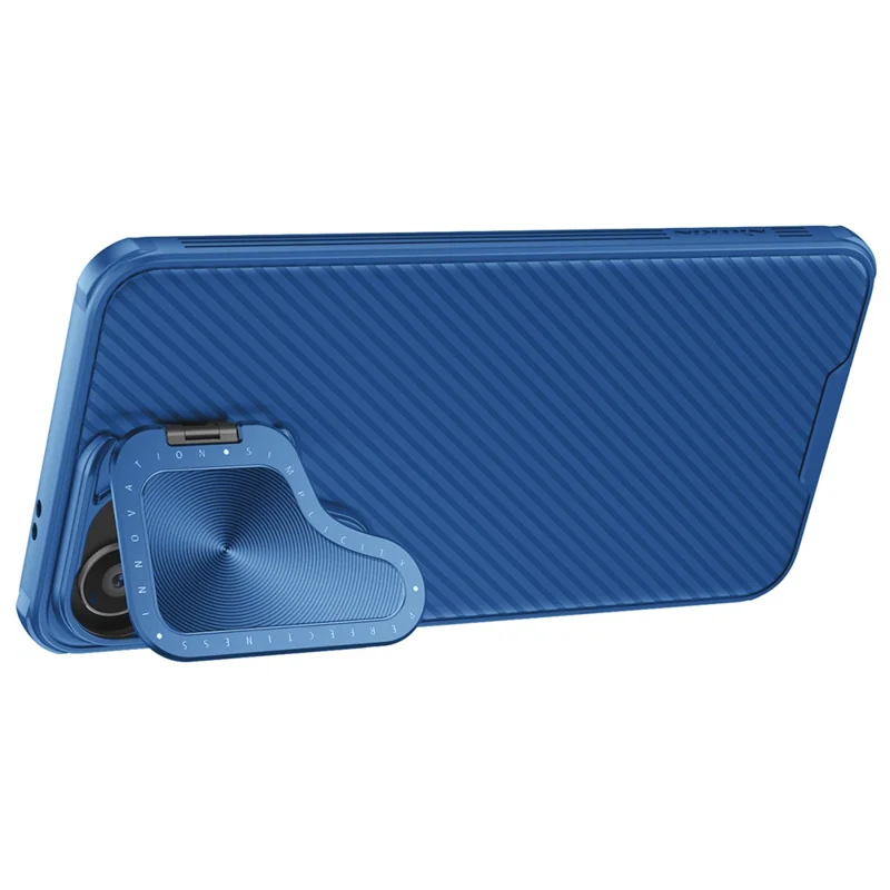 NILLKIN CamShield Prop Magnetic Series for Samsung Galaxy S24+ Case PC+TPU Kickstand Phone Protector - Blue