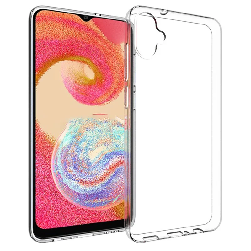 Para Samsung Galaxy A05 4G HD Clear Case Watermark-Free Glossy TPU Cover