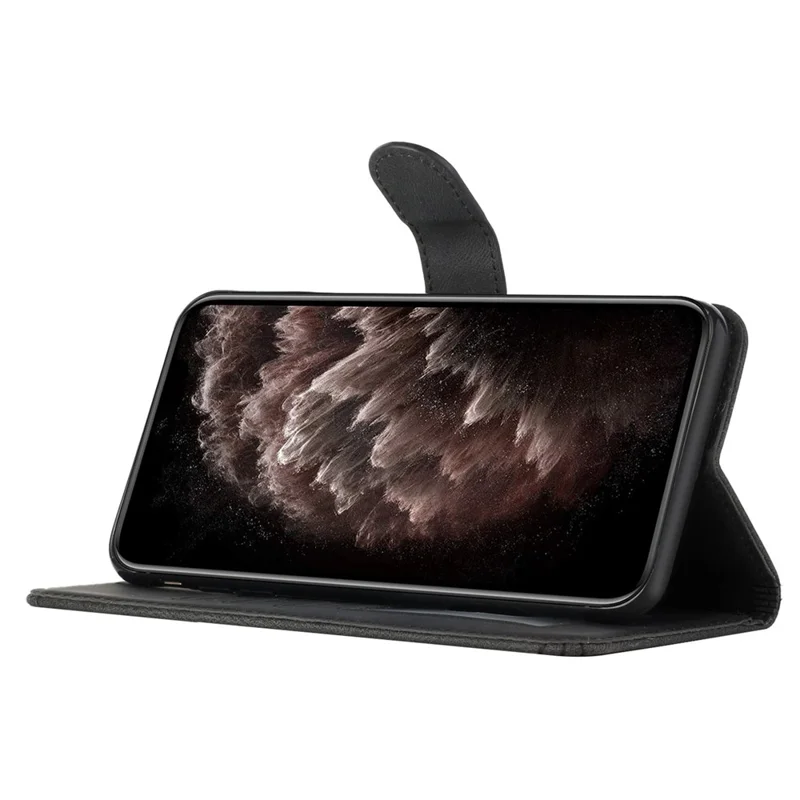YX0010 Series for Xiaomi 14 Pro Leather Wallet Case Magnetic Clasp Stand - Black