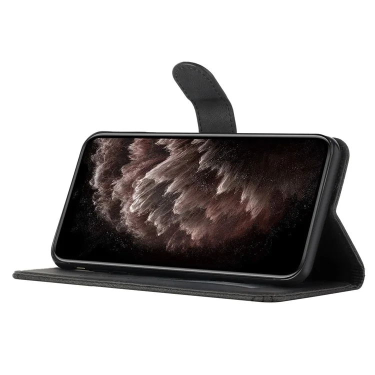 YX0010 Series for Xiaomi Poco F6 Pro 5G / Redmi K70 5G / K70 Pro 5G Leather Cover Stand Wallet Case - Black