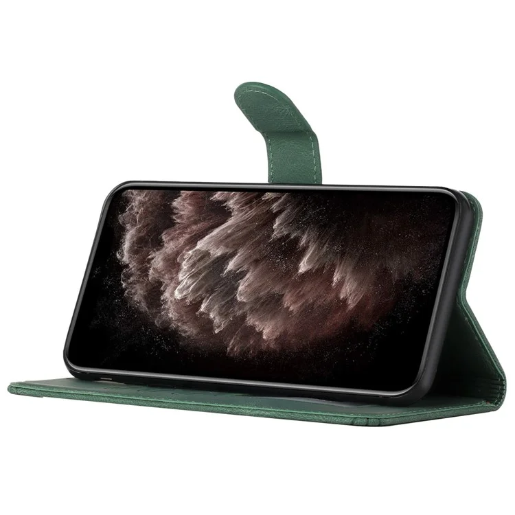 YX0010 Series for Google Pixel 8a Wallet Leather Case Protective Phone Cover - Blackish Green