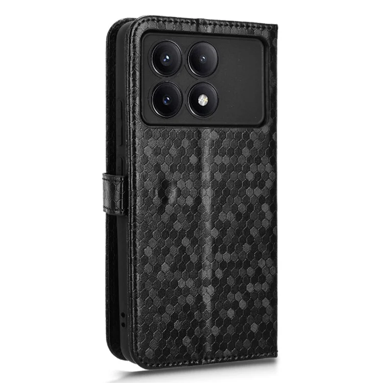 Para Xiaomi Poco F6 Pro 5G / Redmi K70 5G / K70 Pro 5G Case PU Leather+TPU Shock Absorbing Phone Guard Cover - Preto