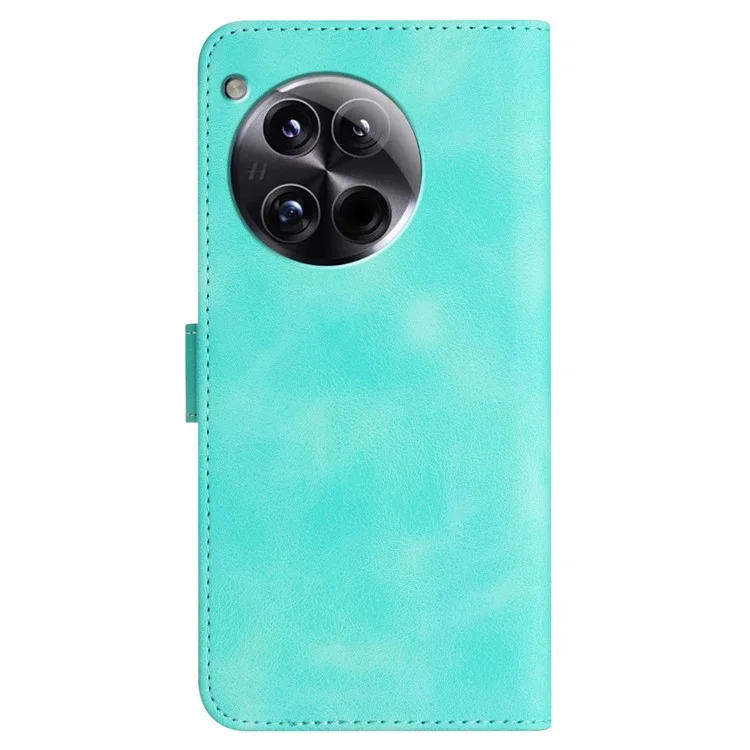 YX0030 Для OnePlus 12 5G Кожаный кошелек Flip Cover Smile Pattern Чехол для телефона Stand - Baby Blue