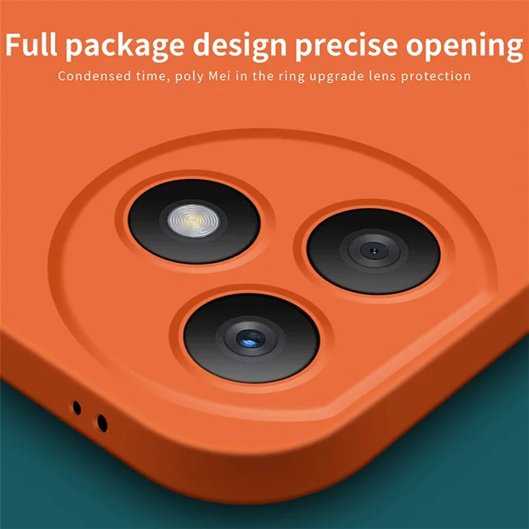 MOFI JK Qin Series For Honor X50i+ 5G Funda de Teléfono Tipo Piel - Naranja