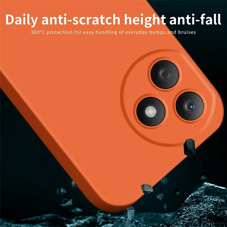 MOFI JK Qin Series For Honor X50i+ 5G Funda de Teléfono Tipo Piel - Naranja