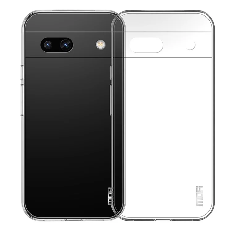 Étui téléphonique transparent MOFI pour Google Pixel 8a, coque de protection TPU anti-rayures