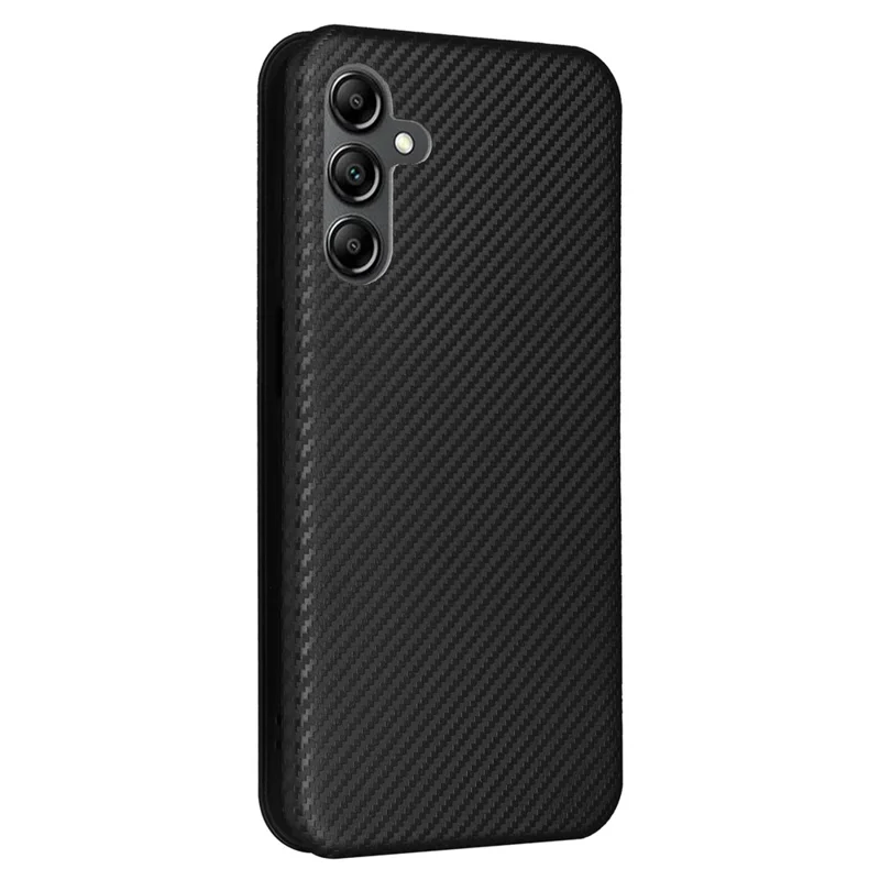Capa Para Samsung Galaxy A15 4G / 5G Caso de Telefone Capa de Couro PU com Slots Para Cartões - Preto