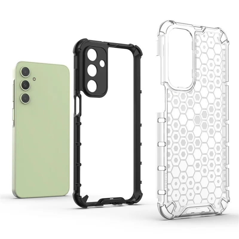 For Samsung Galaxy A25 5G (Global) (161.0 x 76.5 x 8.3mm) Phone Case TPU + PC Air Cushion Drop Protection Cover - Grey