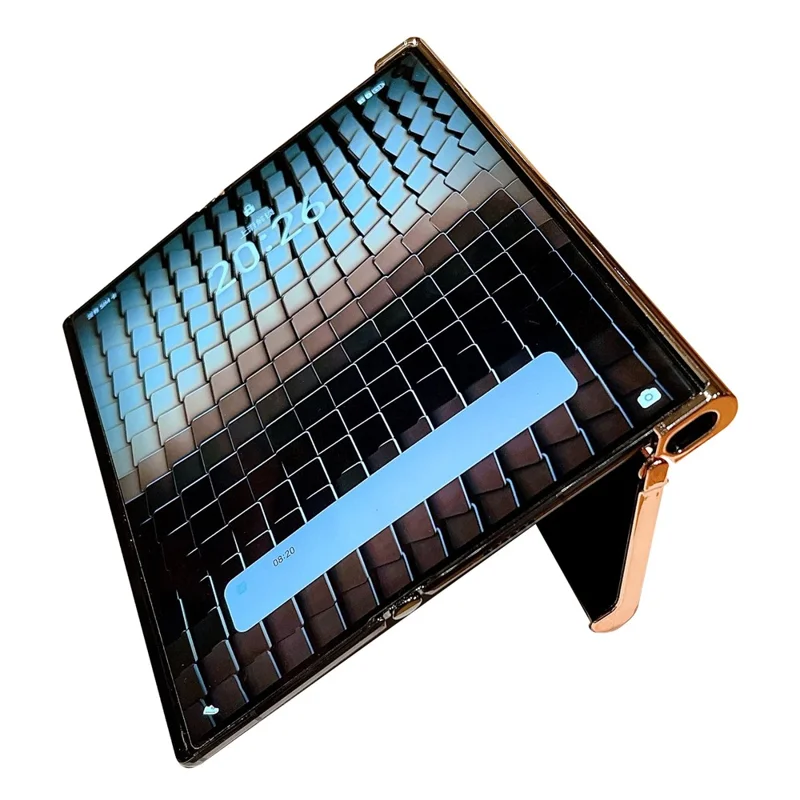 For Honor V Purse Glitter Phone Case Electroplating Frame Camera Lens Protection Cover - Purple