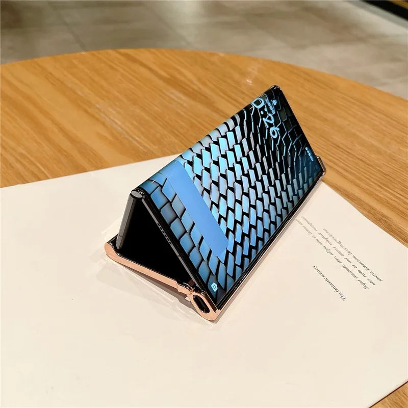 For Honor V Purse Glitter Phone Case Electroplating Frame Camera Lens Protection Cover - Purple