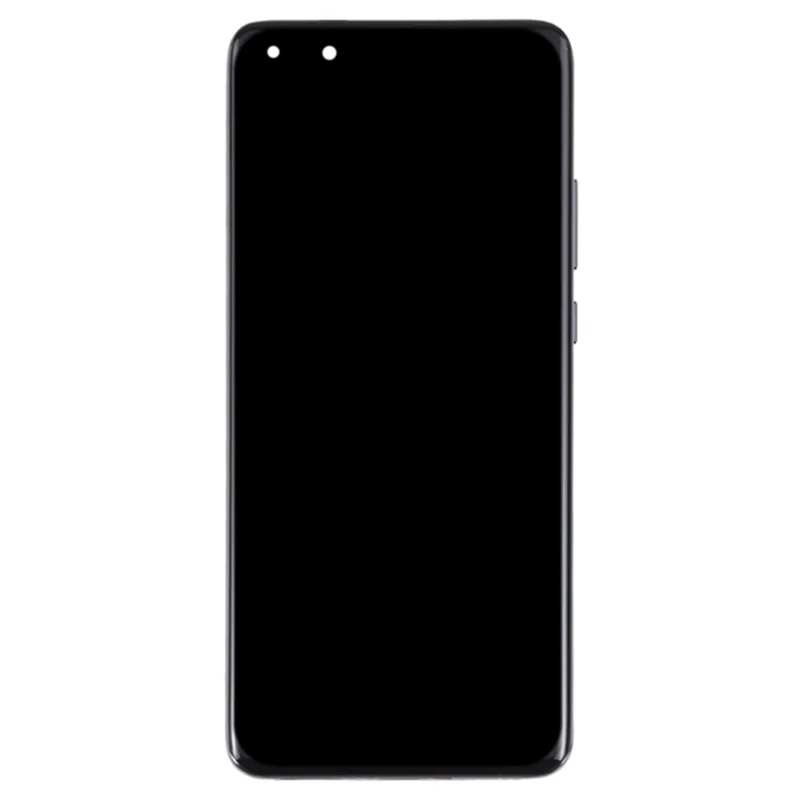 Pour Huawei P40 Pro OEM Grade S Screen And Digitizer Assembly + Frame Repair Part (sans Logo) - Noir