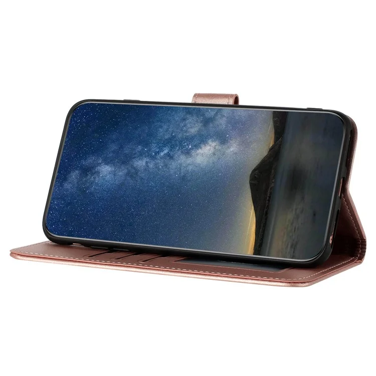 For Xiaomi Redmi 13C 4G / 5G / 13R 5G / Poco M6 5G / Poco C65 4G Phone Cases Mandala Flower Leather Wallet Mobile Cover with Strap - Pink