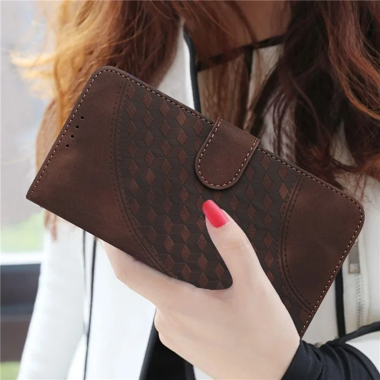 YX0060 Ledertasche für OnePlus Ace 2V / Nord 3 5G Flip Elefantenkopf Muster Handyhülle - Kaffee