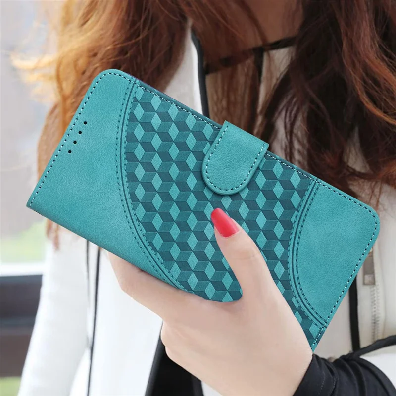YX0060 For Samsung Galaxy A55 5G Wallet Case PU Leather Phone Stand Cover - Baby Blue