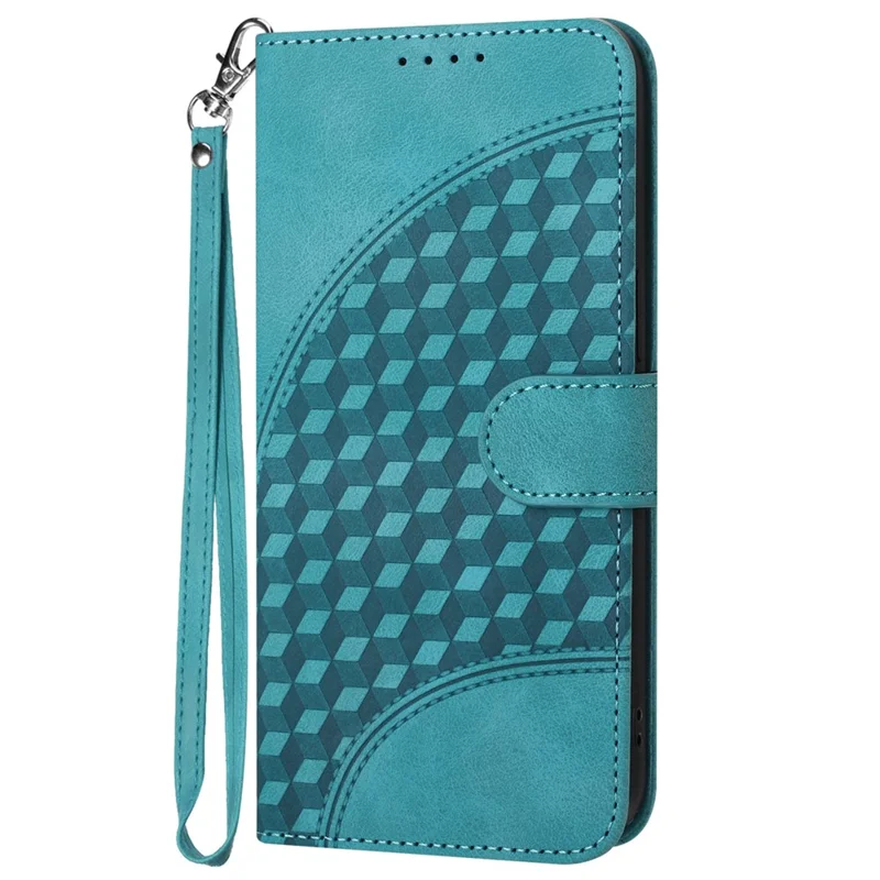 YX0060 For Samsung Galaxy A55 5G Wallet Case PU Leather Phone Stand Cover - Baby Blue
