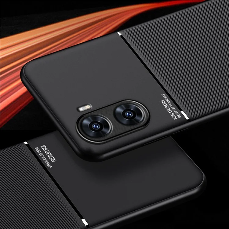 Чехол для vivo V29e (Индия) 5G, противоударный, с ПУ+ТПУ+ПК и магнитным держателем, металлический лист - красный