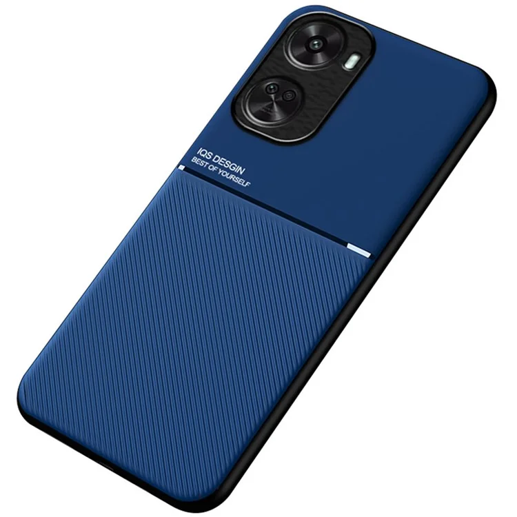 Für Huawei nova 11 SE / nova 12 SE 4G Hülle, stoßfeste Abdeckung mit Magnethalterung Metallblech - Blau