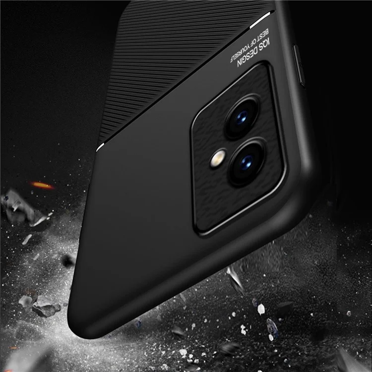 For Honor 100 5G Case Mobile Phone Back Cover with Magnetic Holder Metal Sheet - Blue
