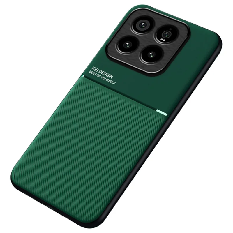 Custodia per Xiaomi 14 Pro Antiurto Cover Telefono Funziona con Supporto Auto Magnetico - Verde