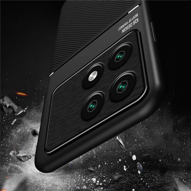 Capa de Celular para Xiaomi Poco F6 Pro 5G / Redmi K70 5G / K70 Pro 5G Case Funciona com Suporte de Carro Magnético - Vermelho