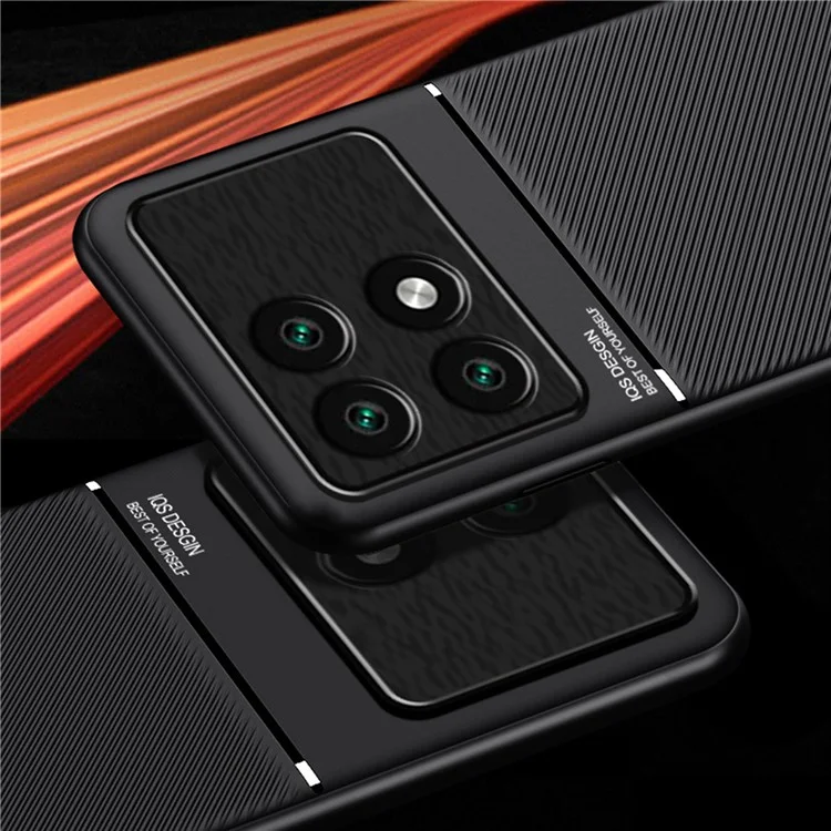 Capa de Celular para Xiaomi Poco F6 Pro 5G / Redmi K70 5G / K70 Pro 5G Case Funciona com Suporte de Carro Magnético - Vermelho