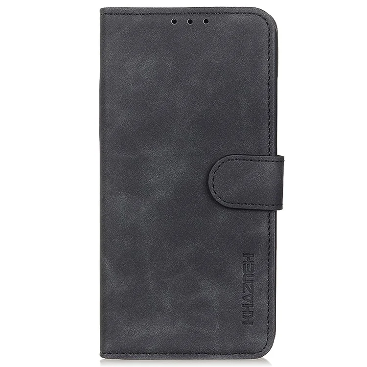 KHAZNEH For OnePlus 12 5G Leather Case Retro Style Wallet Stand Folio Phone Cover - Black