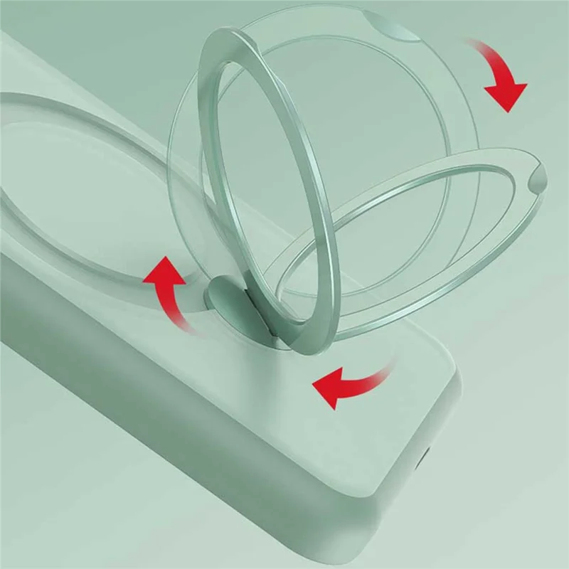 Magnetic Phone Case for Xiaomi 14 Ring Holder Kickstand PC+TPU Cover - Black