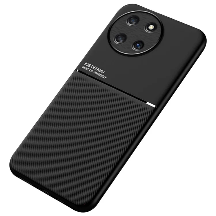 Anti-Drop Cover for Realme 11 4G (159.9x73.3x7.95mm) Cell Phone Case Works with Magnetic Car Mount - Black