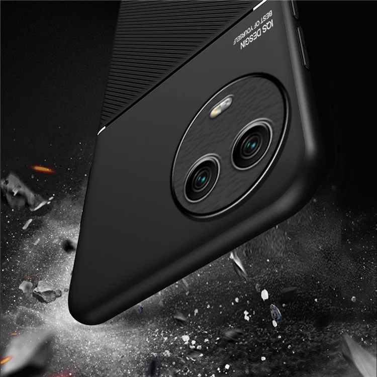 Phone Cover for Realme 11 5G (Global) / 11x 5G , Back Case with Magnetic Holder Metal Sheet - Black