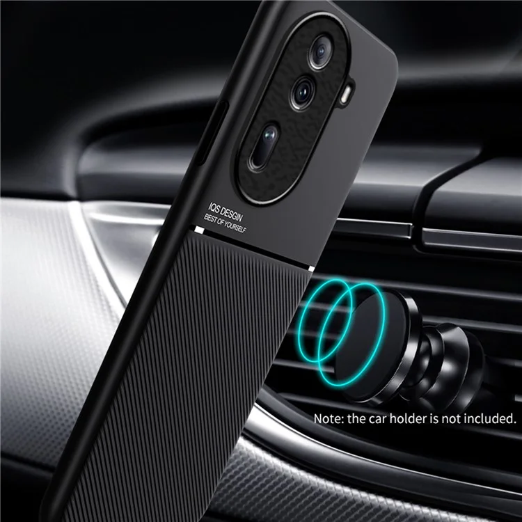 Phone Cover for Oppo Reno11 5G (Global) Back Case Works with Magnetic Car Mount - Black
