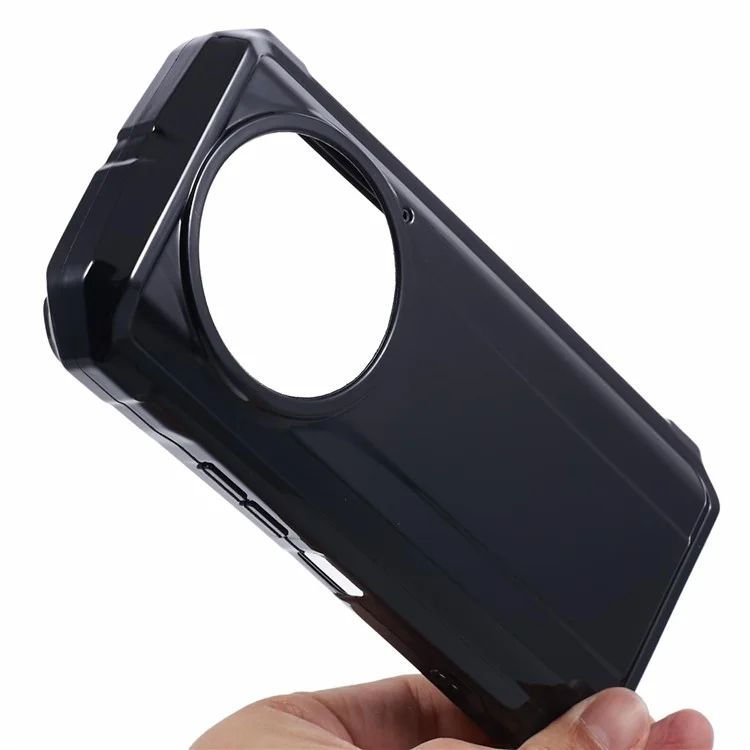 Funda de teléfono antiarañazos para Doogee V31GT, funda de TPU suave y delgada - Negro