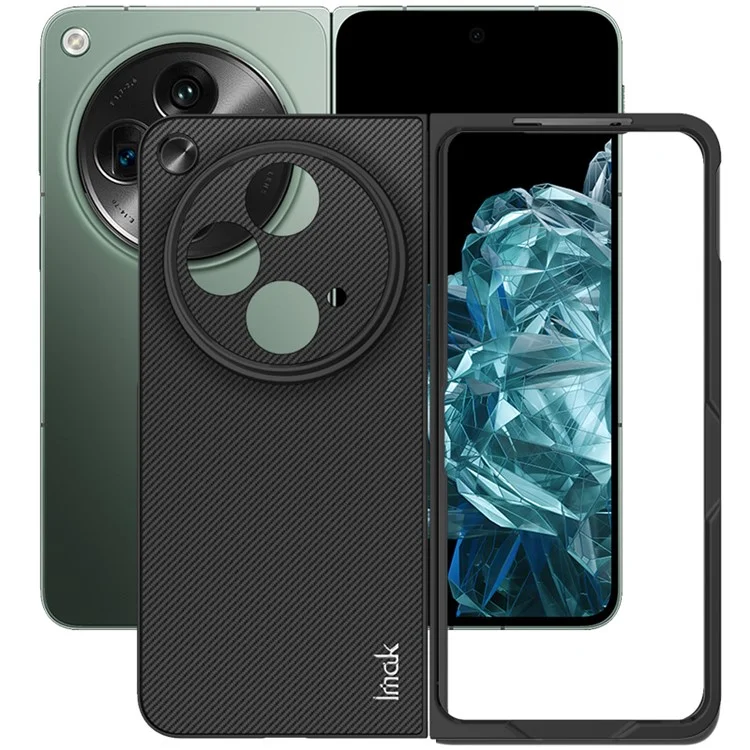 IMAK UX-9A Série pour Oppo Find N3 5G / Open 5G Carbon Fiber Phone Cover TPU+PC Case