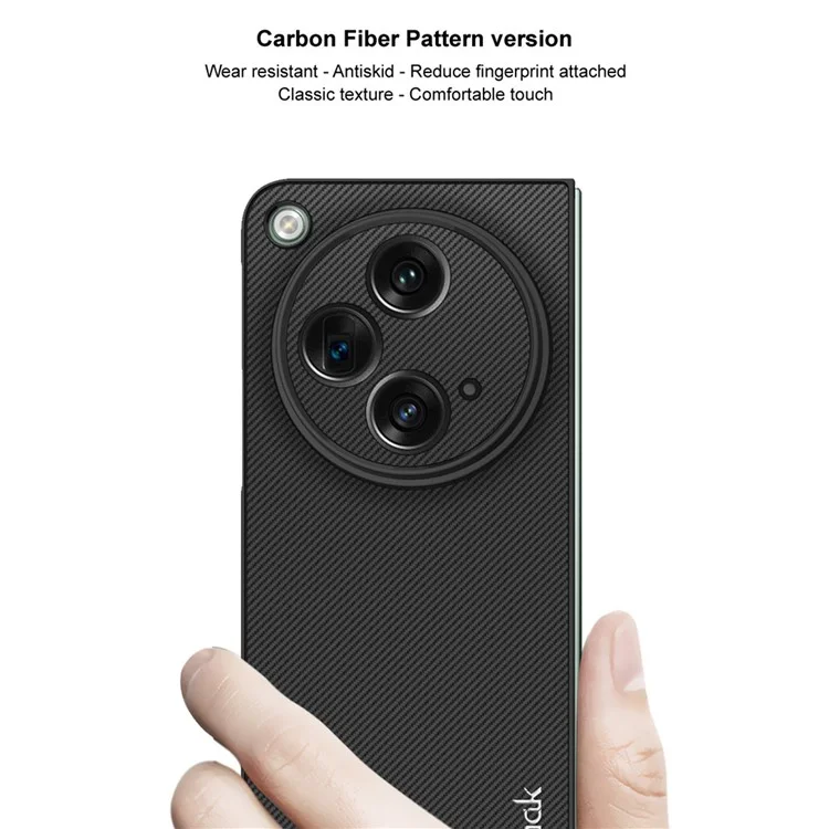 IMAK UX-9A Série pour Oppo Find N3 5G / Open 5G Carbon Fiber Phone Cover TPU+PC Case